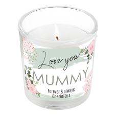 Personalised Abstract Rose Scented Jar Candle